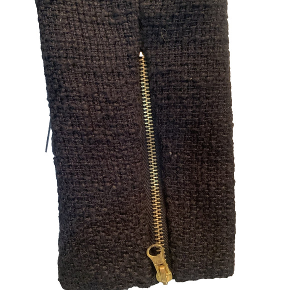 CMNC WOMAN BLACK OPEN FRONT SWEATER JACKET/BLAZER WITH ZIPPERS SIZE SMALL - Picture 5 of 6